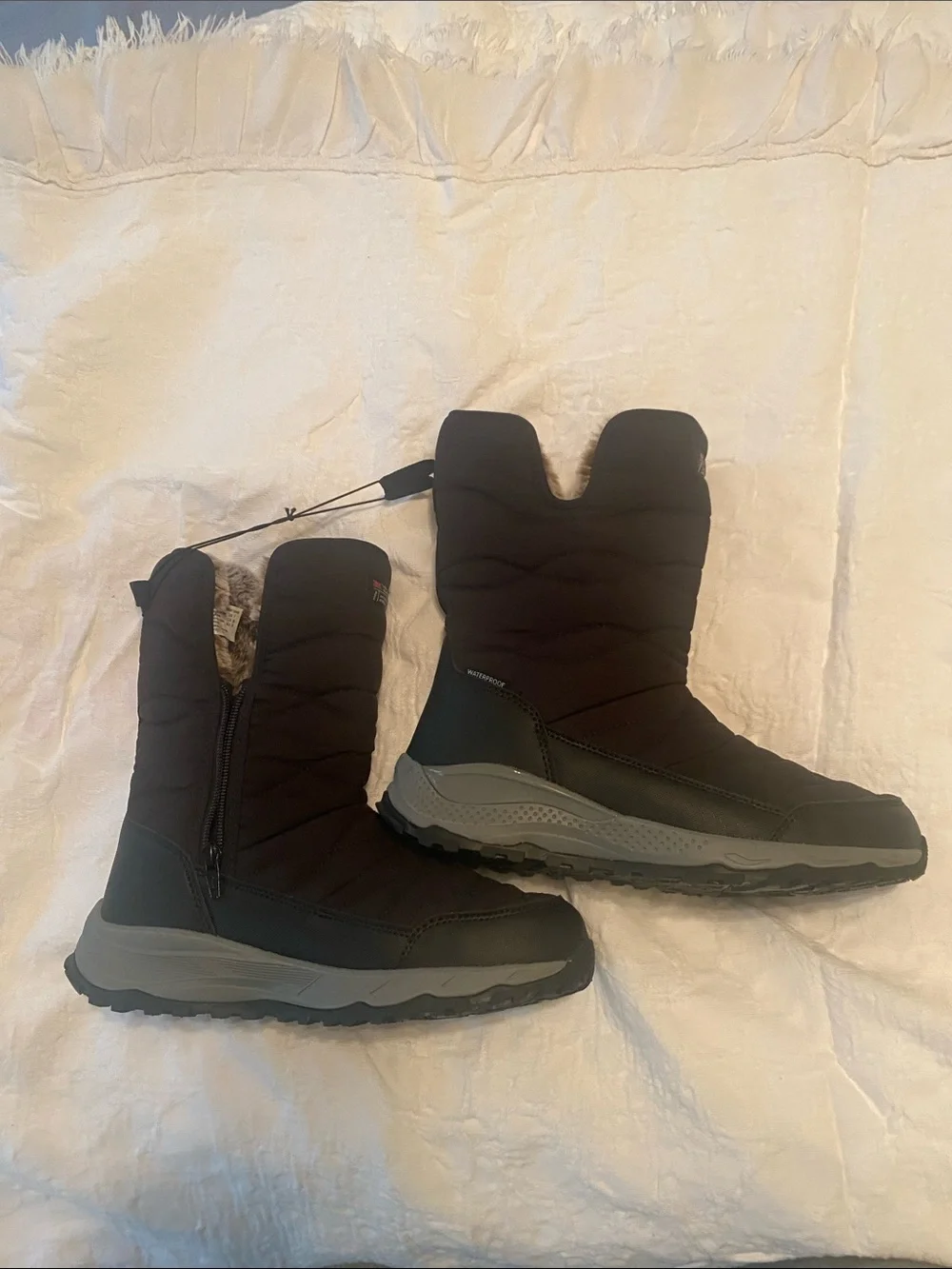 Ozark Trail Black Winter Snow Boots